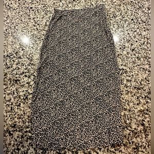American Eagle Cheetah Midi Skirt